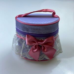 Pinky Girls Purple Lace Trimmed Round Bag N231-27